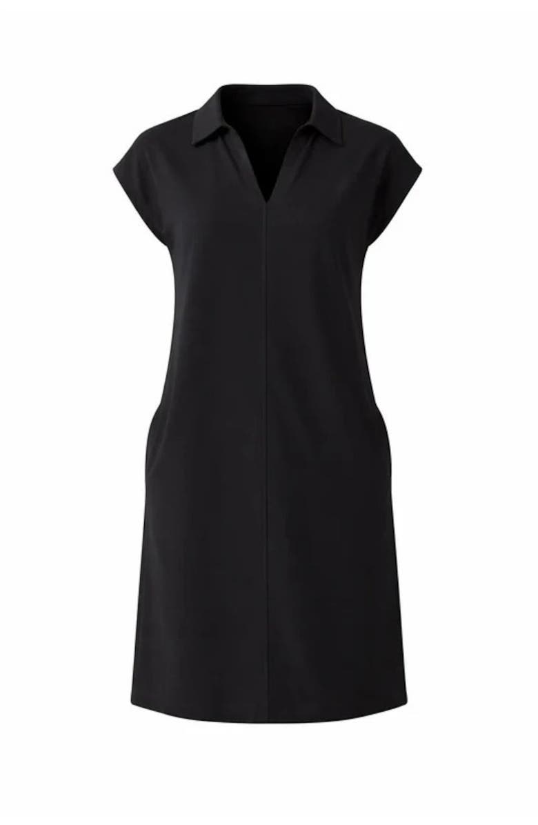 Forever & Always Mavien Short Sleeve Dress, Alternate, color, Black