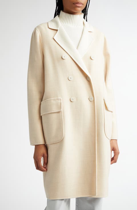 Women's Ivory Wool & Wool-Blend Coats | Nordstrom