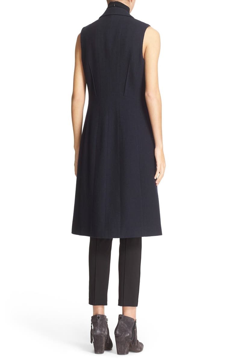 rag & bone 'Faye' Longline Double Breasted Wool Blend Vest, Alternate, color,