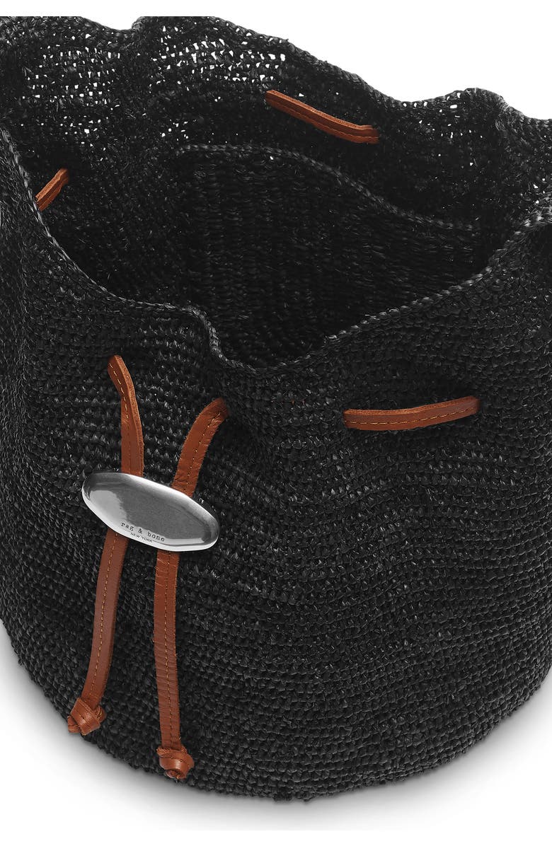 rag & bone Daily Straw Bucket Bag, Alternate, color,