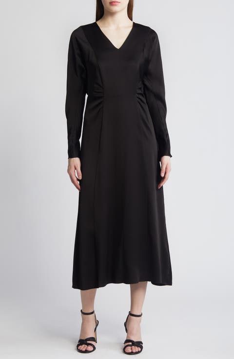 Daniki Long Sleeve A-Line Dress