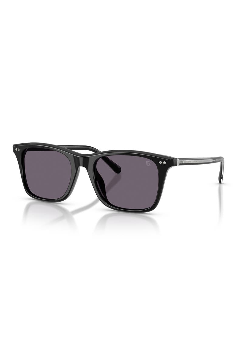 54mm Phantos Sunglasses, Alternate, color, SHINY BLACK / PURPLE