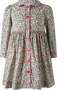 Rachel Riley Apple Blossom Button-Front Dress