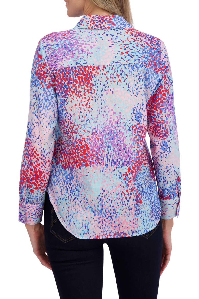 Meghan Multicolor Cotton Button-Up Shirt, Alternate, color, MULTI