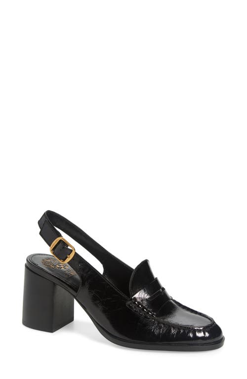 Vince Camuto Gemma Suede Loafer Pump In Jet Black
