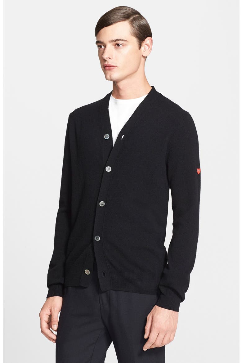 Wool Cardigan, Main, color, BLACK