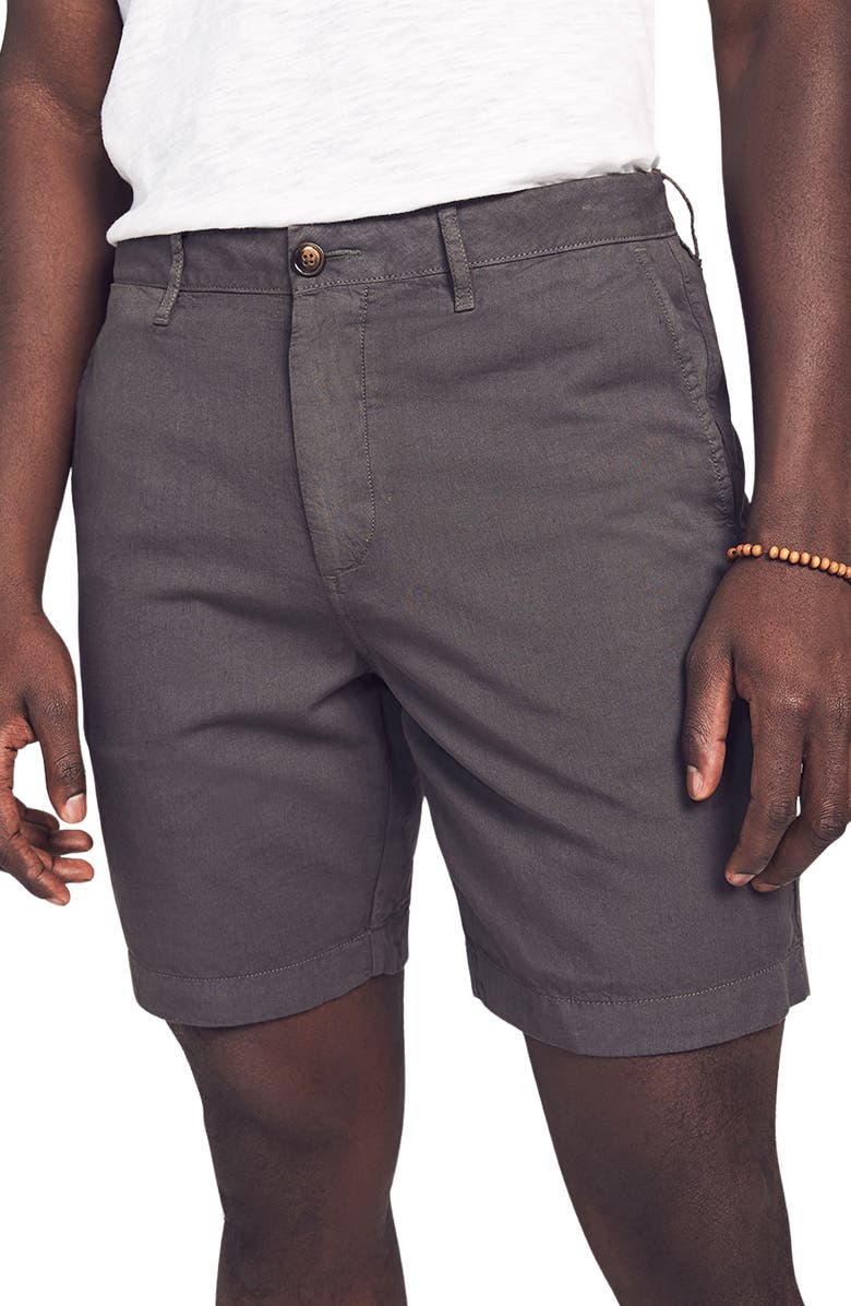 Faherty Cloud Cotton Harbor Flat Front Shorts, Alternate, color, 