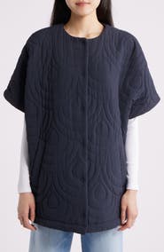 Ilse Jacobsen Blossom Short Sleeve Quilted Cape