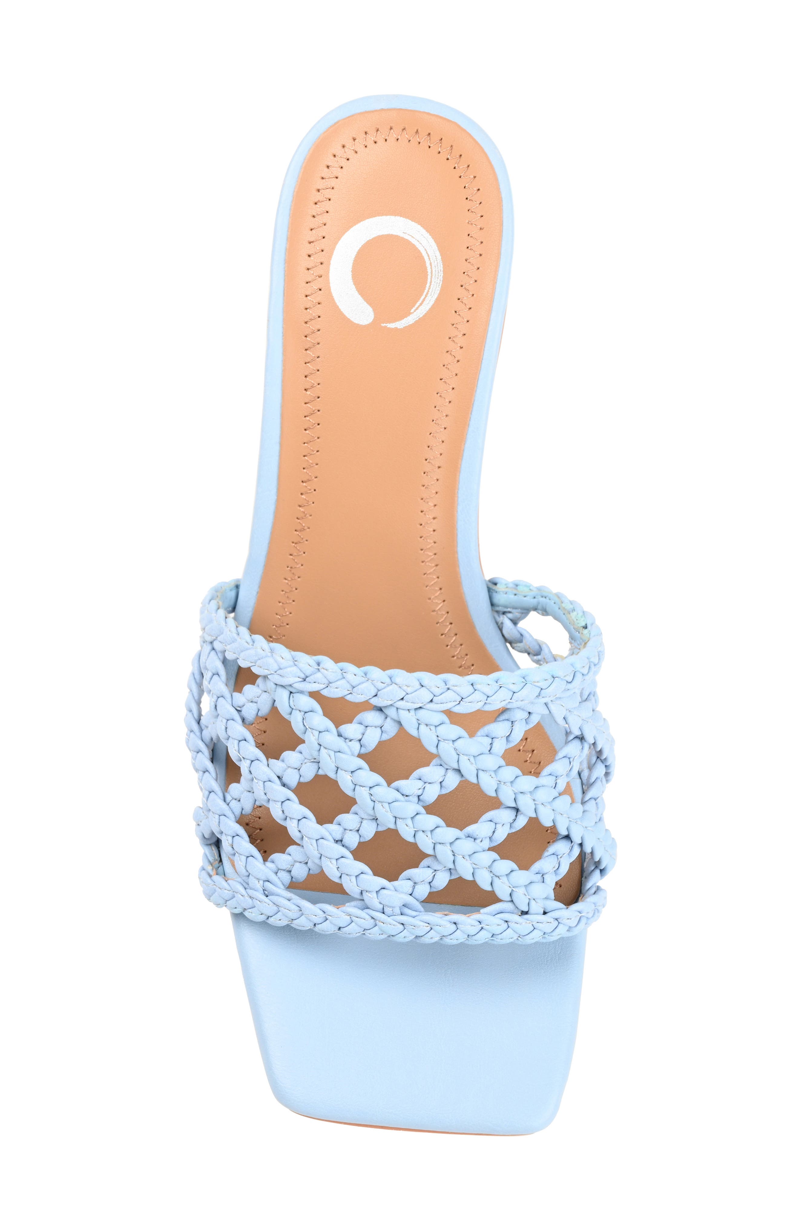 Evvie Braided Sandal, Alternate, color, BLUE