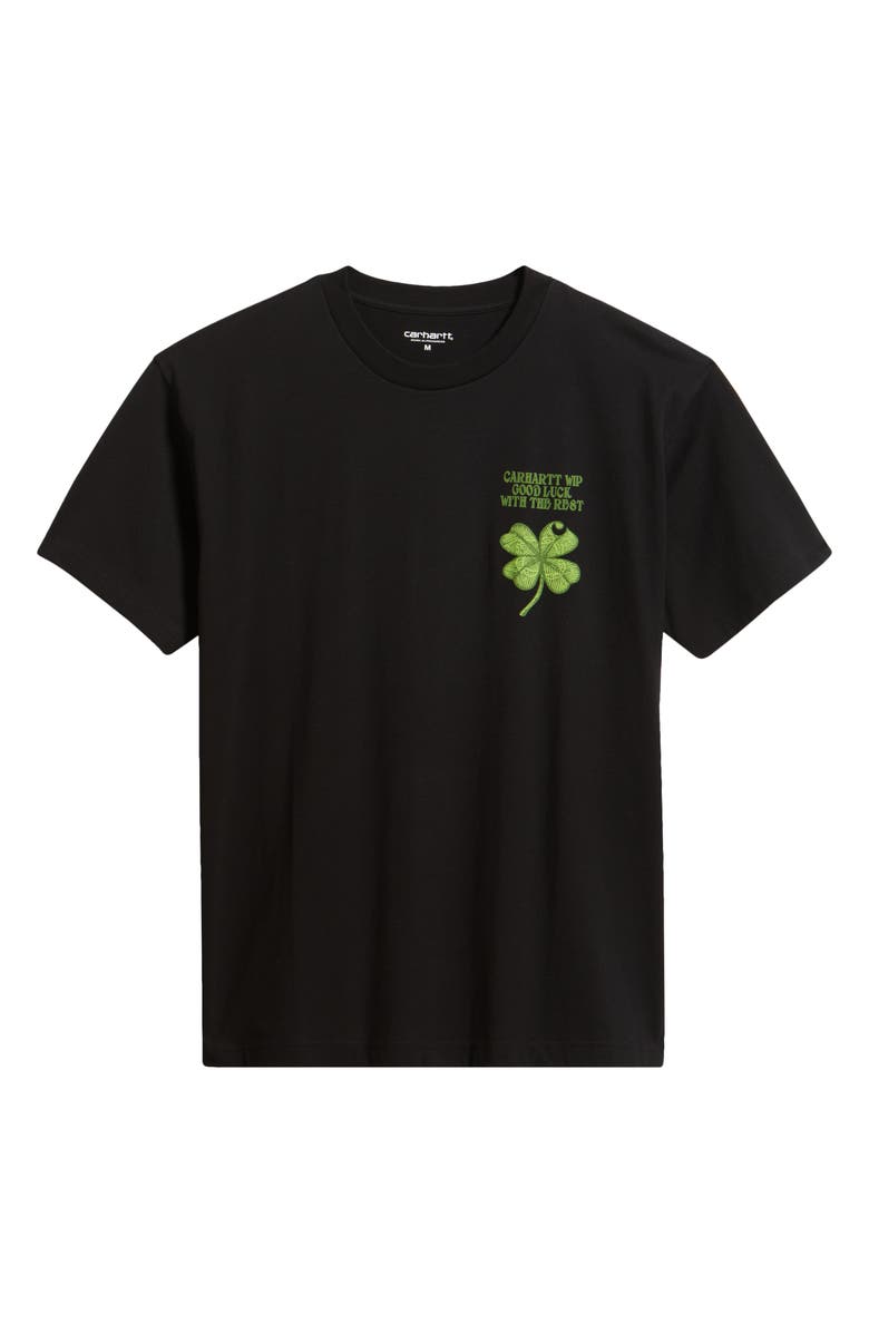 Carhartt Work In Progress Clover Organic Cotton Graphic T-Shirt, Alternate, color, Black