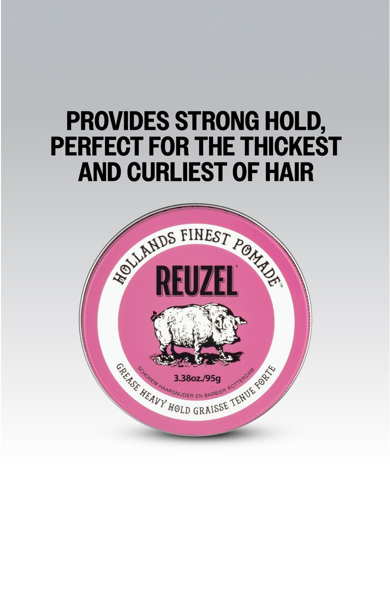 REUZEL Pink Heavy Grease Pomade, Alternate, color, NO COLOR
