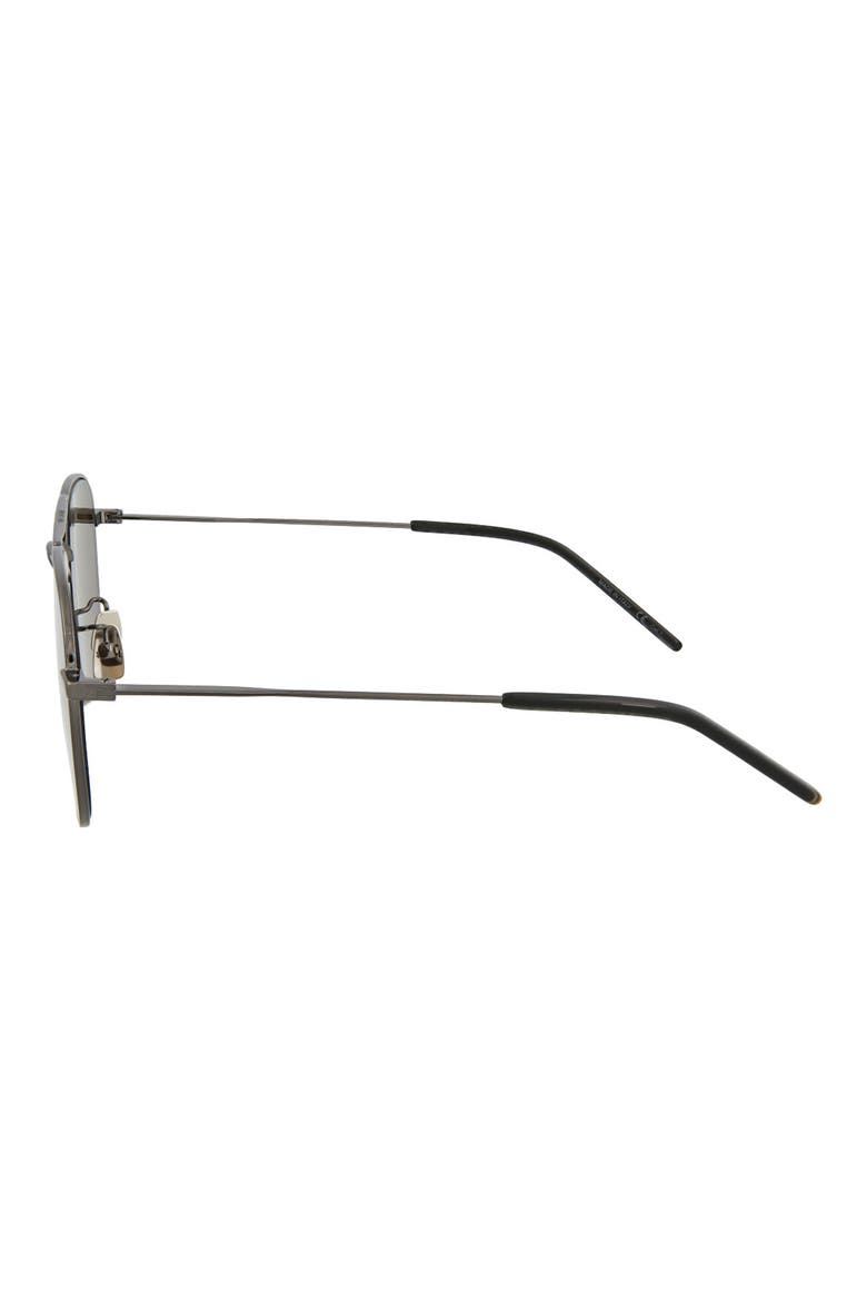 58mm Aviator Sunglasses, Alternate, color, RUTHENIUM RUTHENIUM BROWN