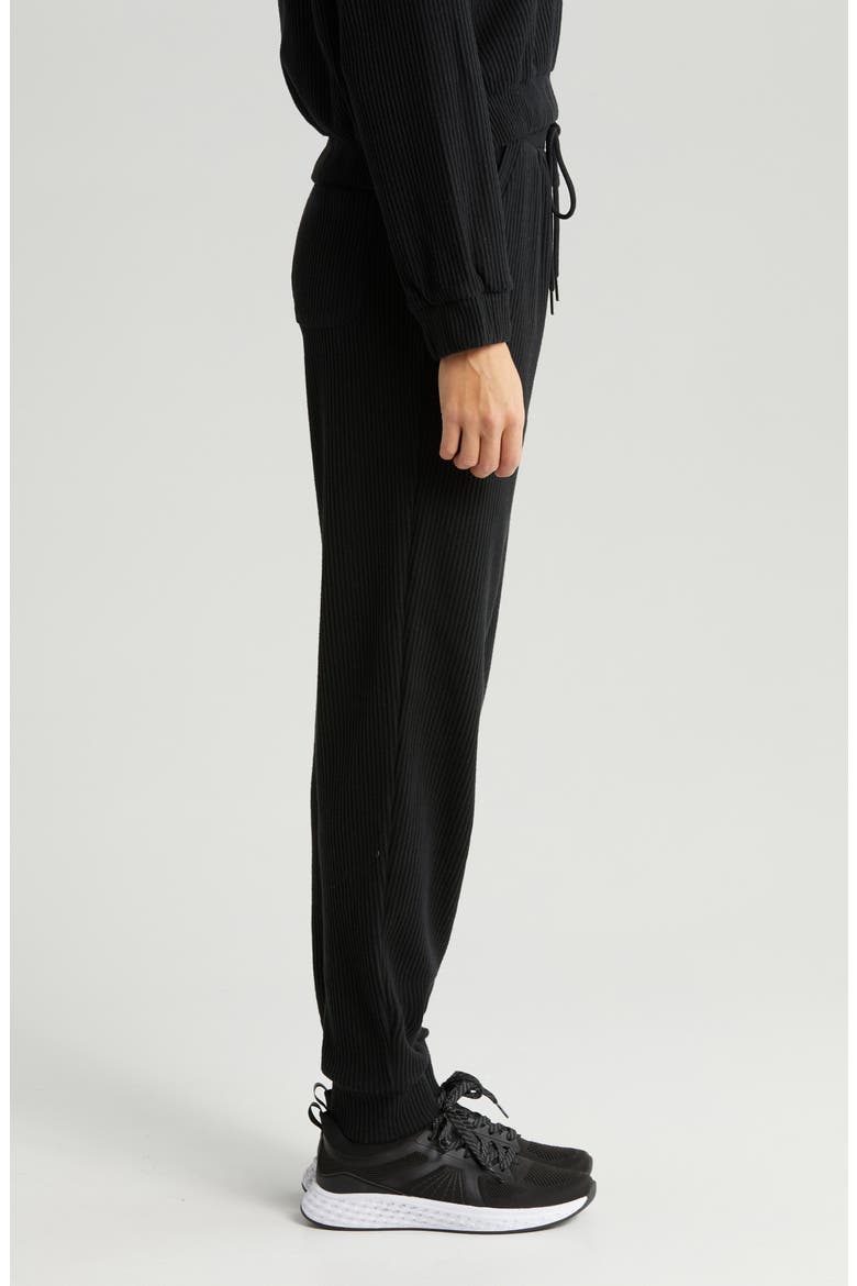 Cozy Rib Joggers, Alternate, color, BLACK