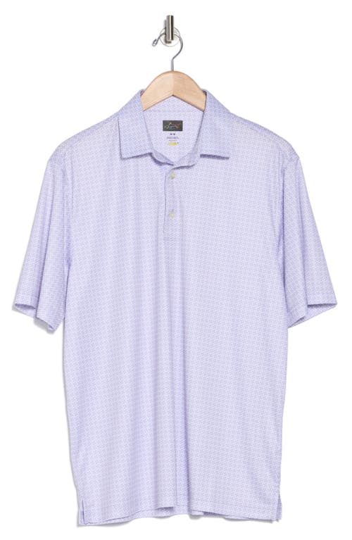 Greg Norman Windmill Print Polo In Orchid Fog