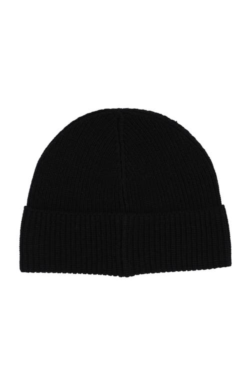Polo Ralph Lauren Solid Denim Bear Beanie In Black