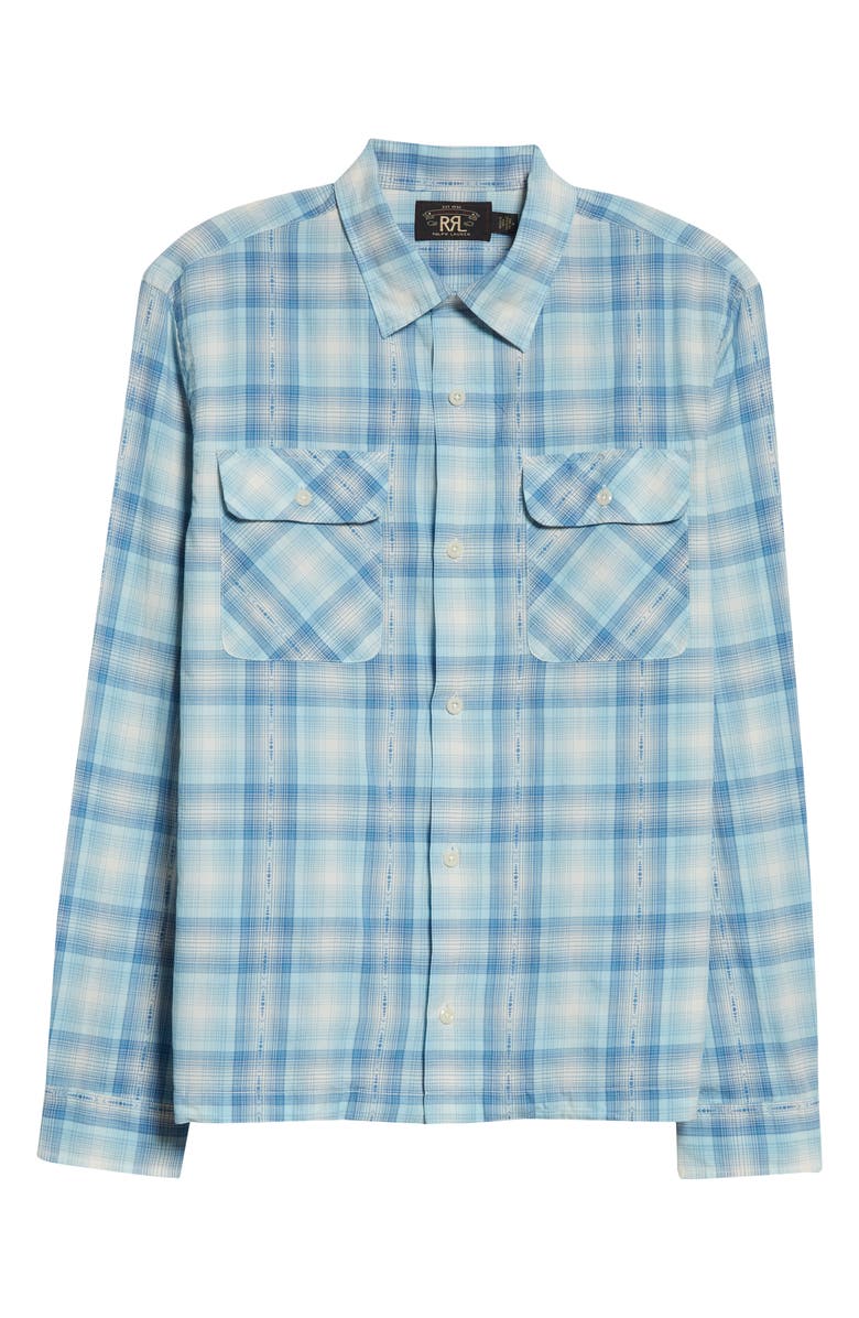 Double RL Men's Carter Camp Plaid Button-Up Shirt, Alternate, color,