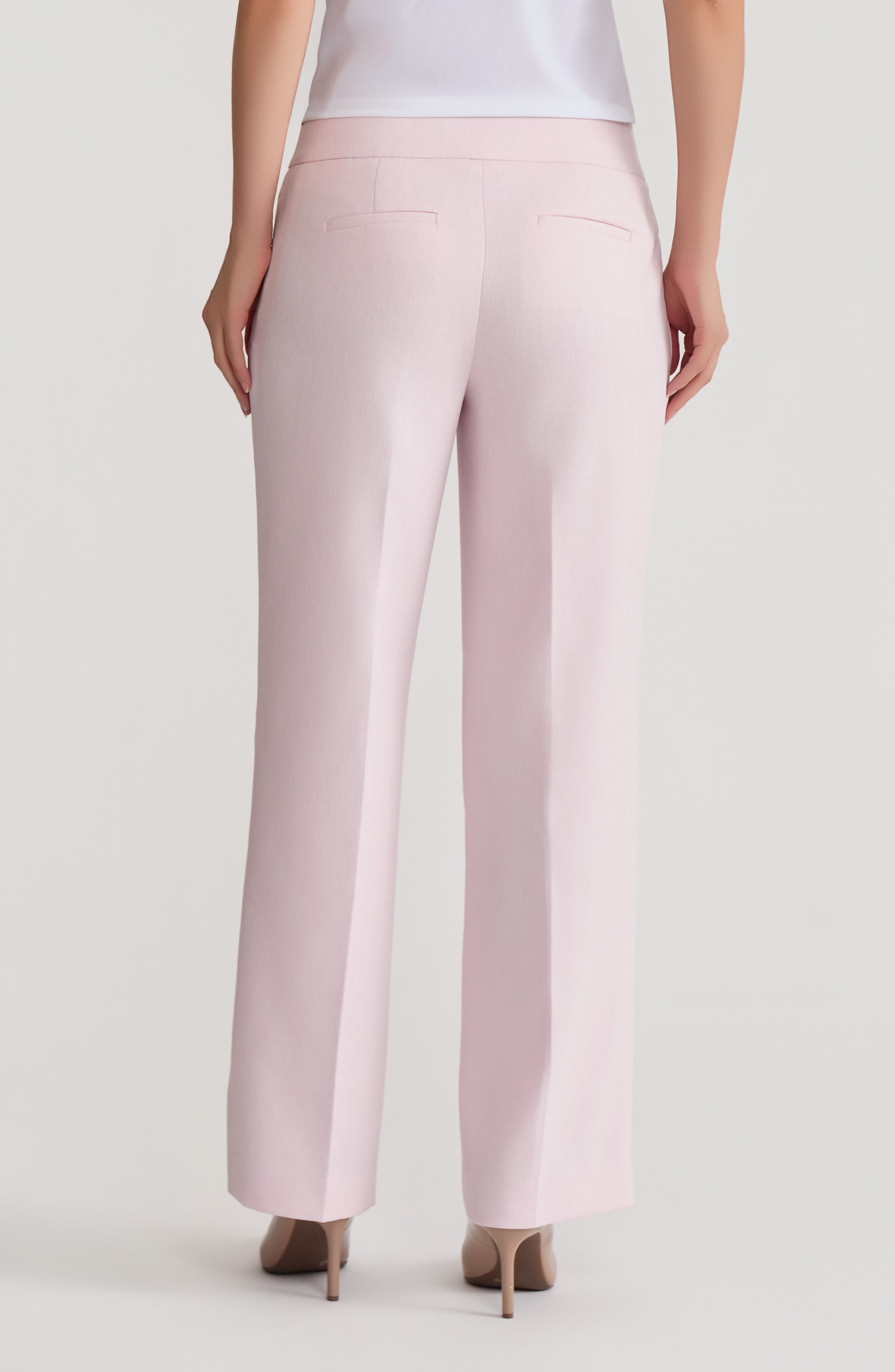 Flat Front Low Rise Wide Leg Pants - image 2