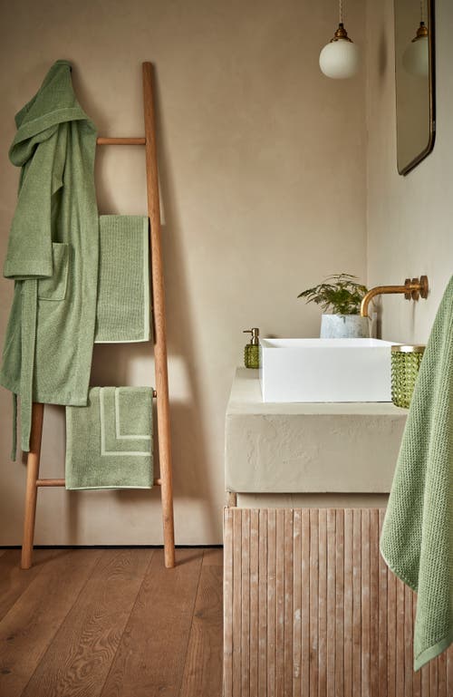 Christy Brixton Textured Popcorn Weave Hand Towels In Khaki