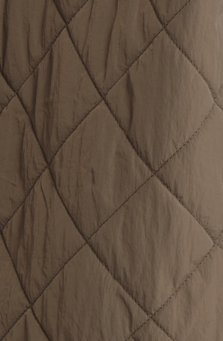 Thread & Supply Faux Shearling Collar Dad Jacket, Alternate, color, Burnt Olive