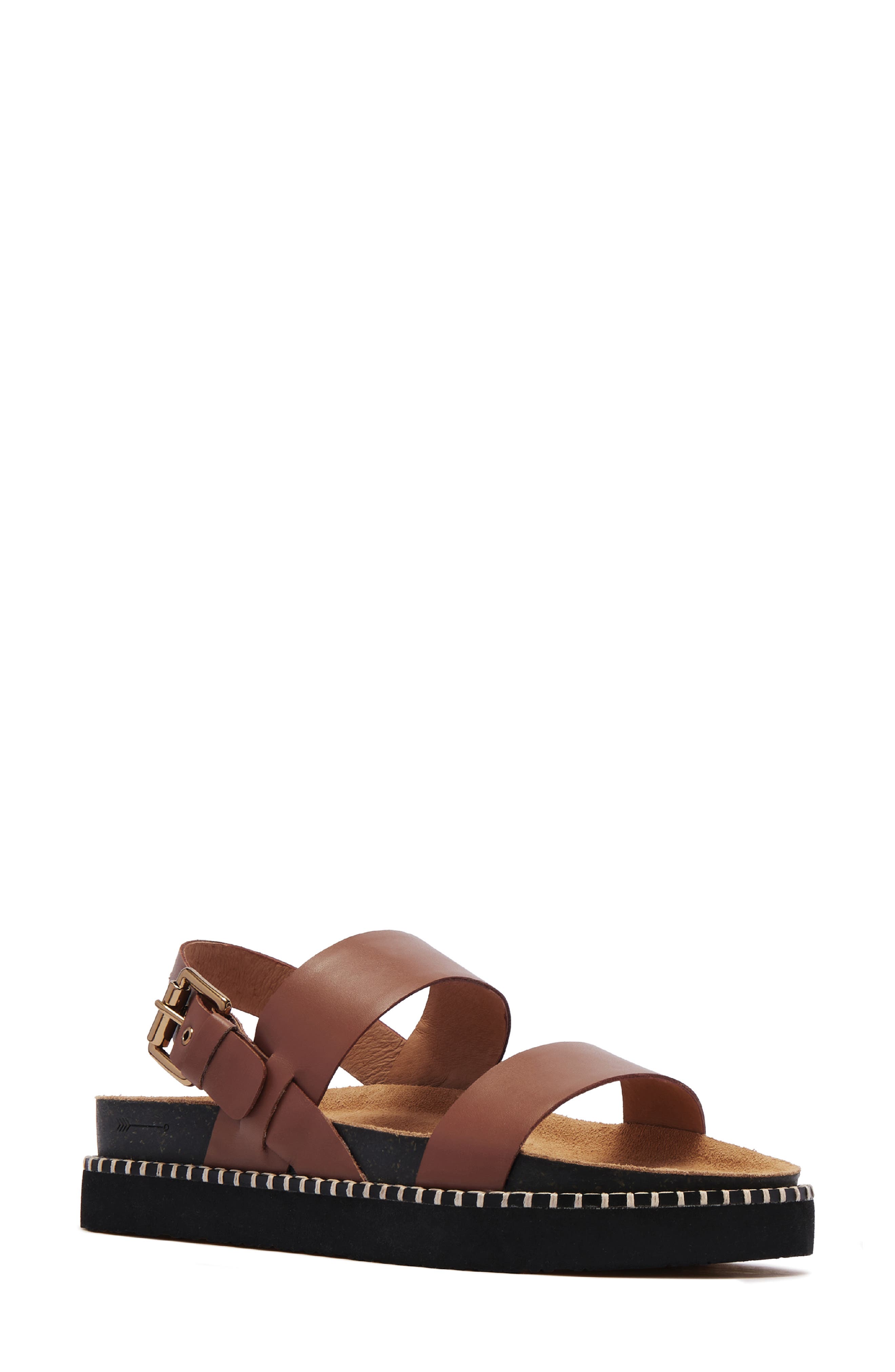 Hunter Slingback Platform Sandal, Main, color, RICH TAN
