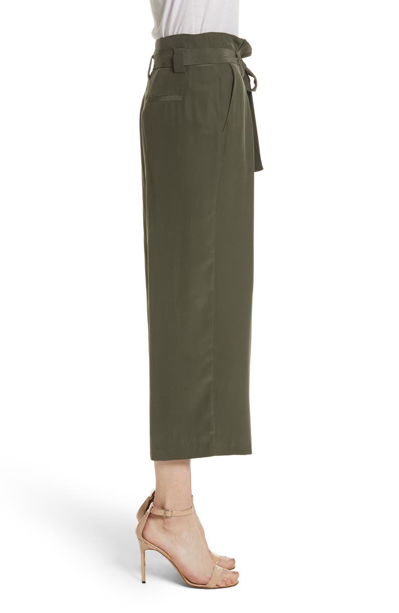 L'AGENCE Samira Paperbag Wide Leg Pants, Alternate, color,