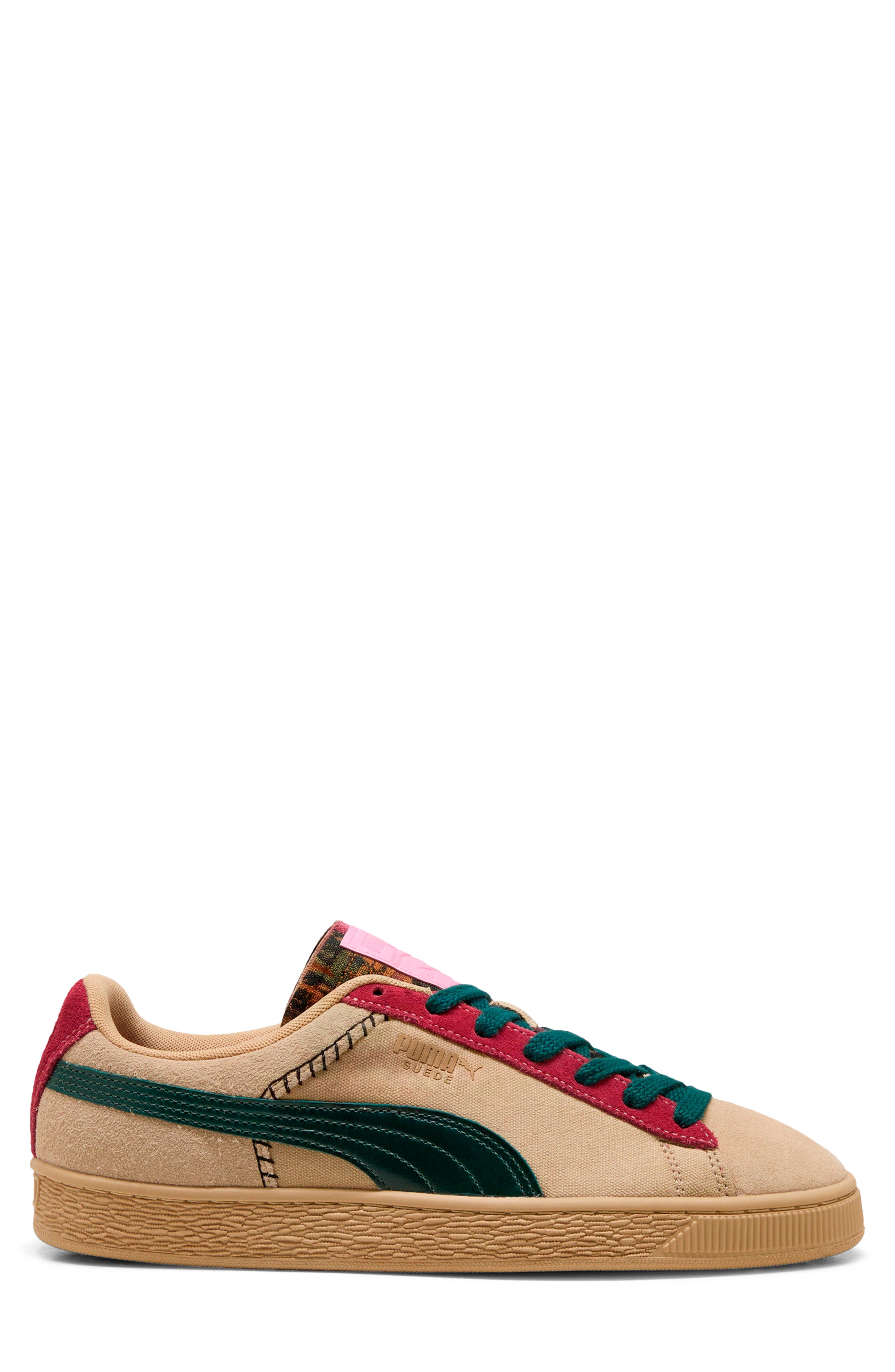 Suede Built and Earned II Sneaker, Alternate, color, SAND DUNE/ DARK GREEN/ ROYAL
