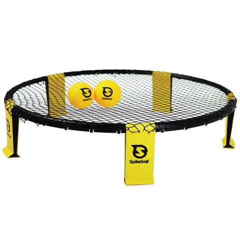 Weekender Set Roundnet Volleyball and 4 Square Outdoor Yard Game