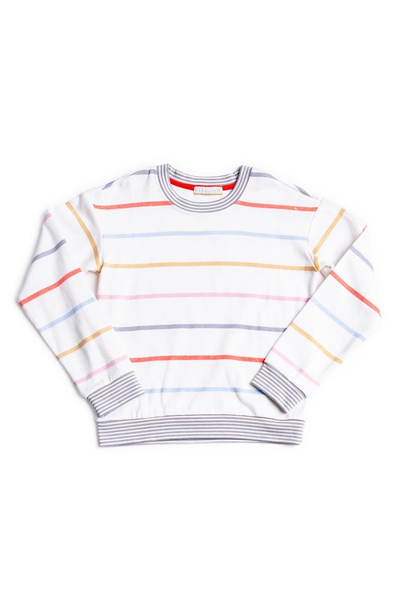 PJ Salvage Kids' Stripe Two-Piece Pajamas, Alternate, color,