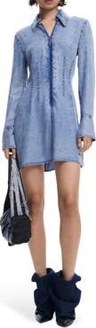 Desigual Long Sleeve Denim Minidress