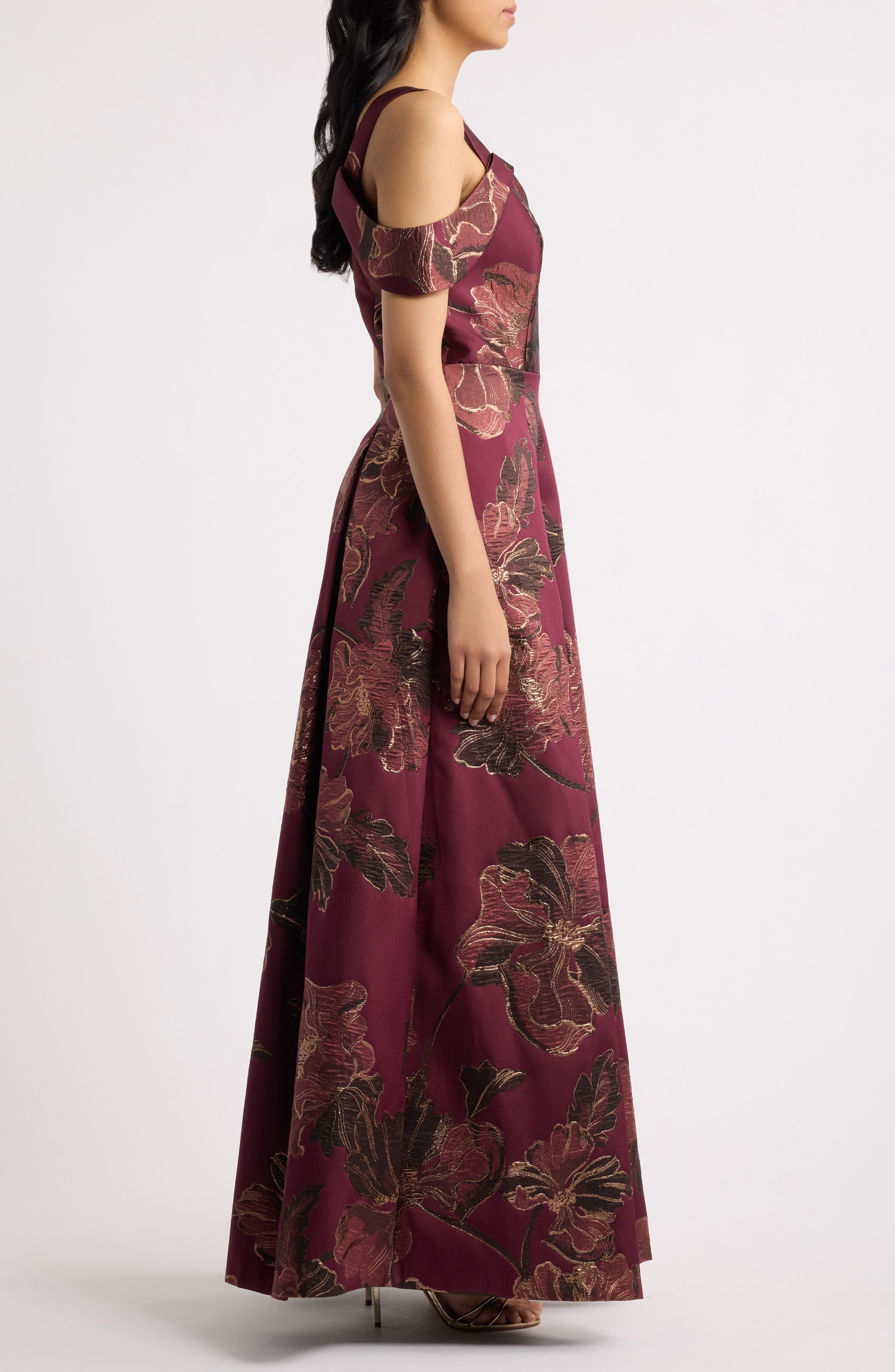 Eliza J Cold Shoulder Gown (Women) | Nordstrom
