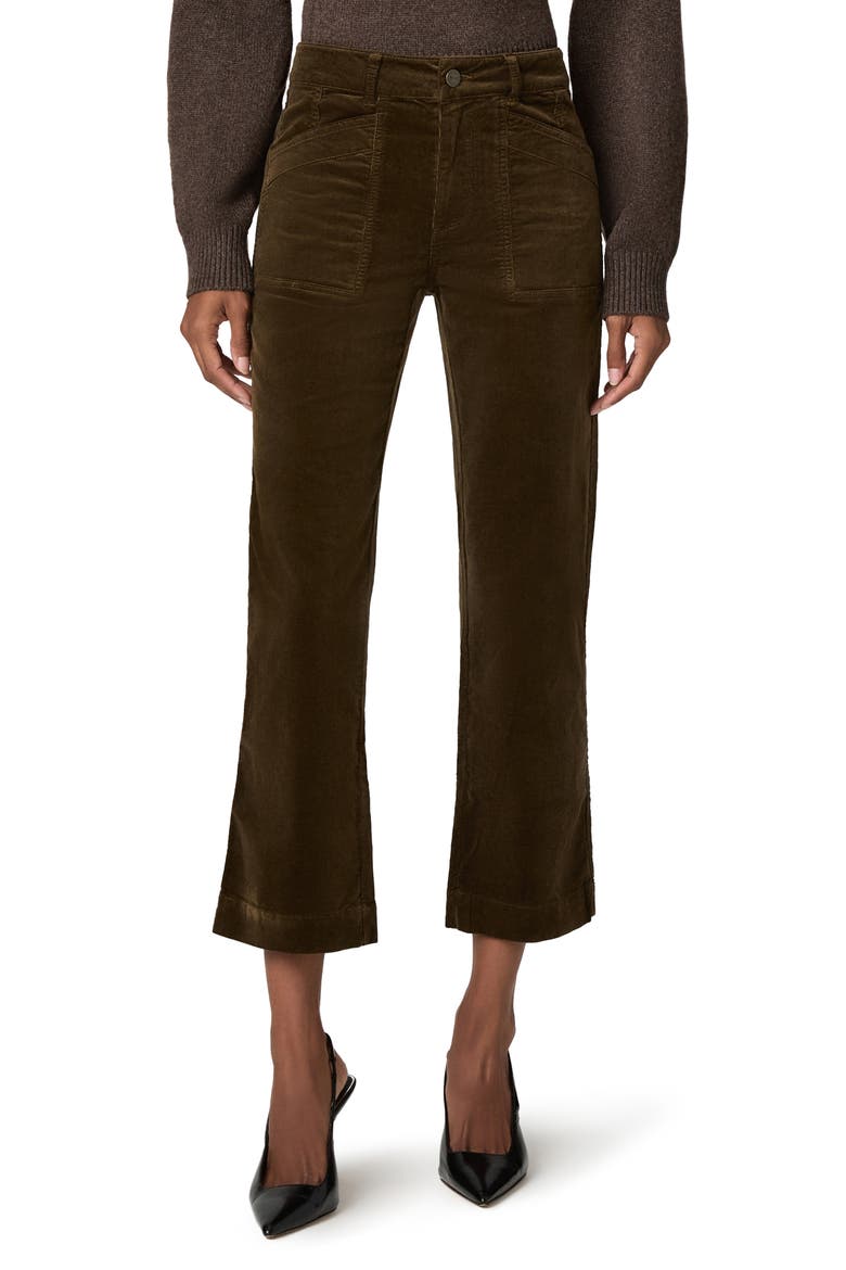 Quincy High Waist Ankle Casual Pants, Main, color, FERN