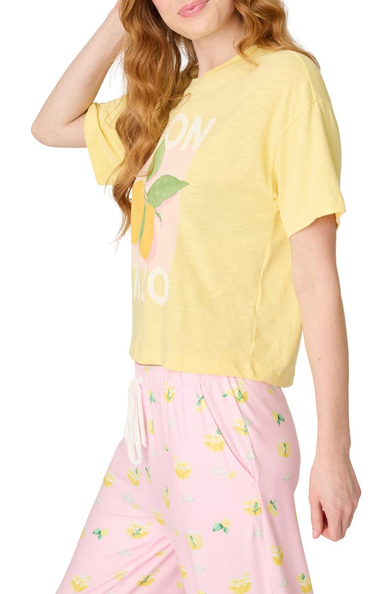 PJ Salvage Dolce Spritz Short Sleeve Graphic T-Shirt, Alternate, color, Limoncello