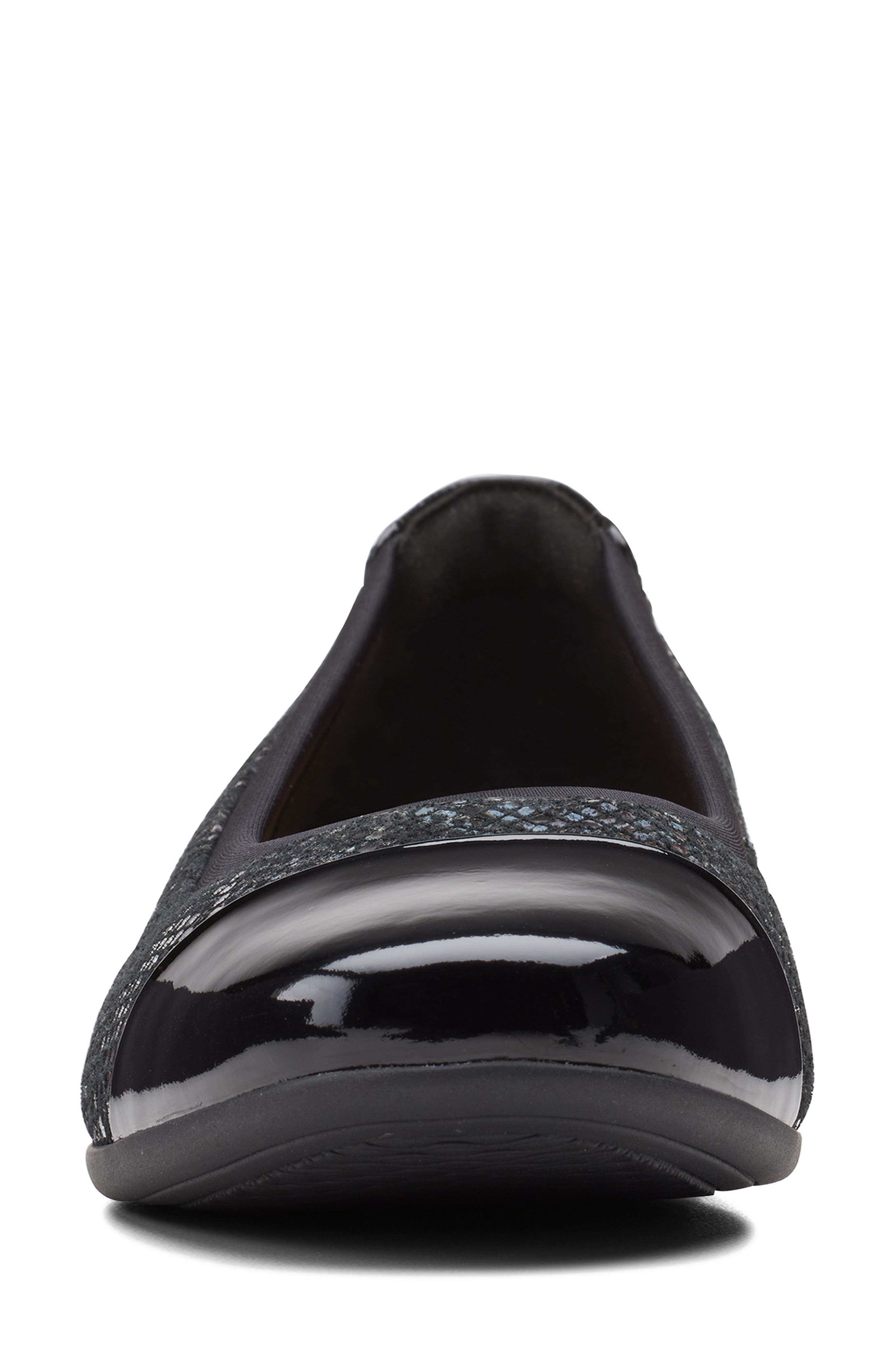 Clarks<sup>®</sup> Un Darcey Cap Toe Flat, Alternate, color, 