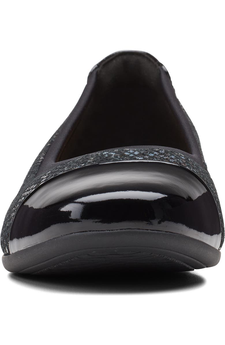 Clarks<sup>®</sup> Un Darcey Cap Toe Flat, Alternate, color,