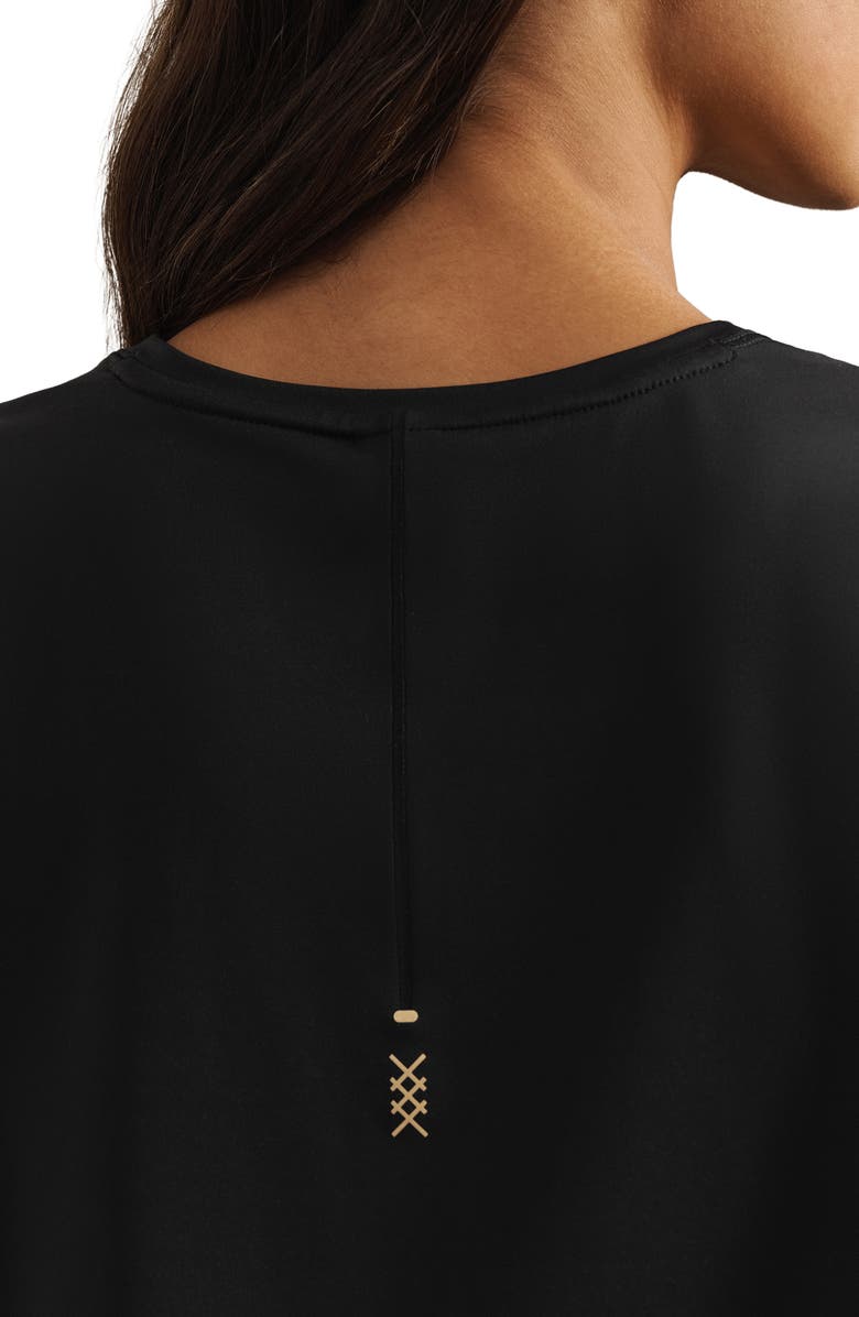 Rhone Serene Performance T-Shirt, Alternate, color, Pure Black