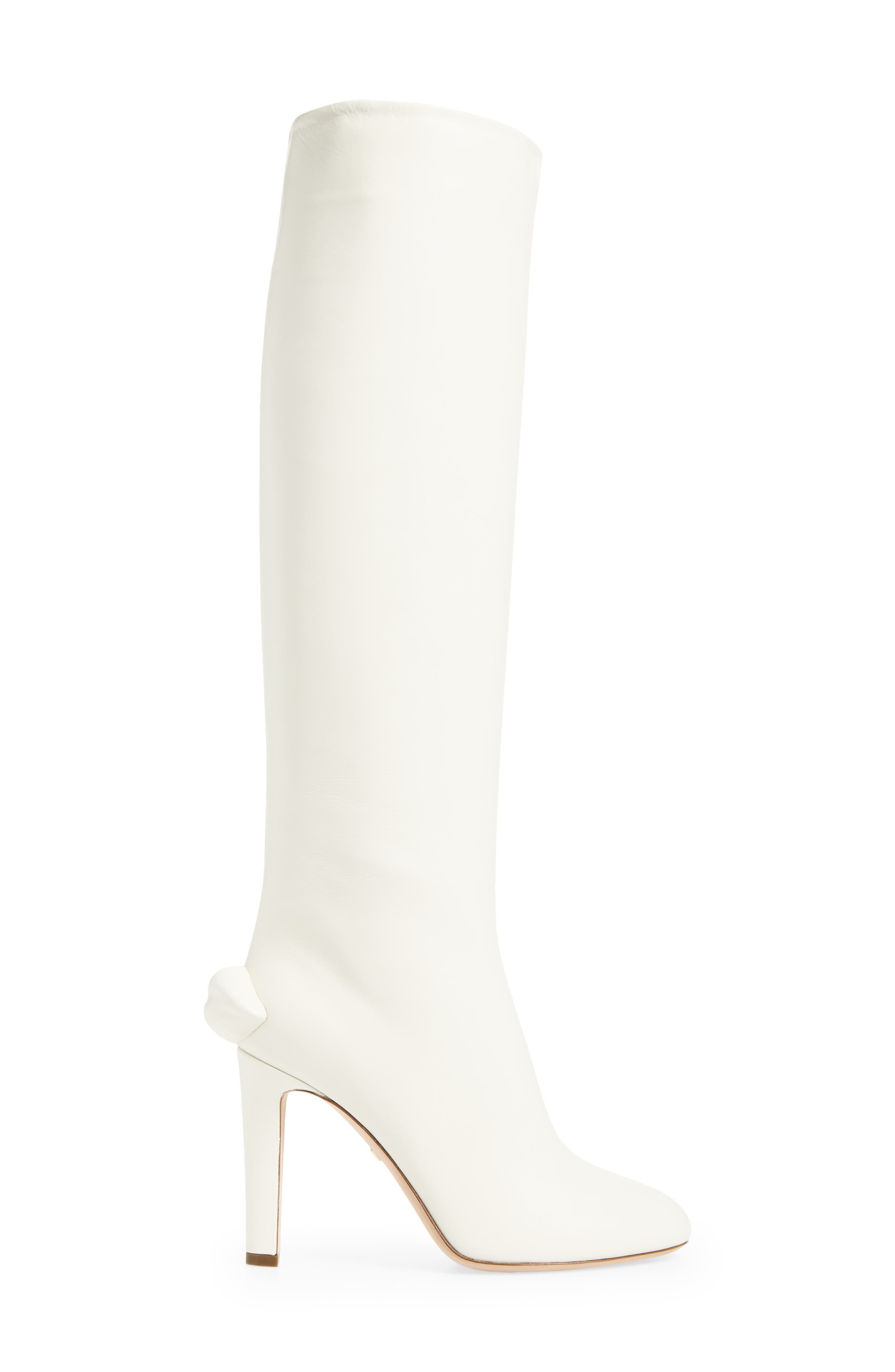 Giambattista Valli Kiss Tall Boot, Alternate, color, Ivory