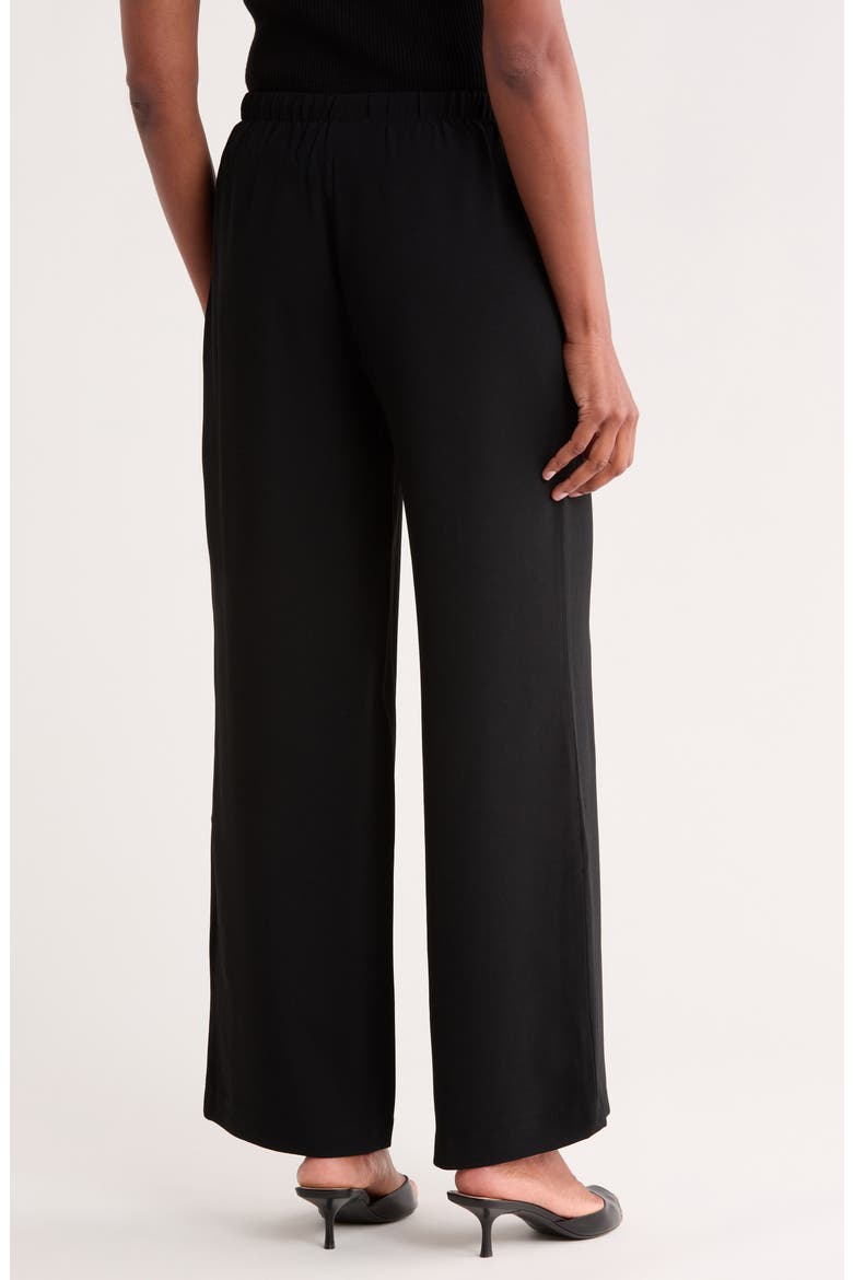Drawstring Wide Leg Pants, Alternate, color, BLACK