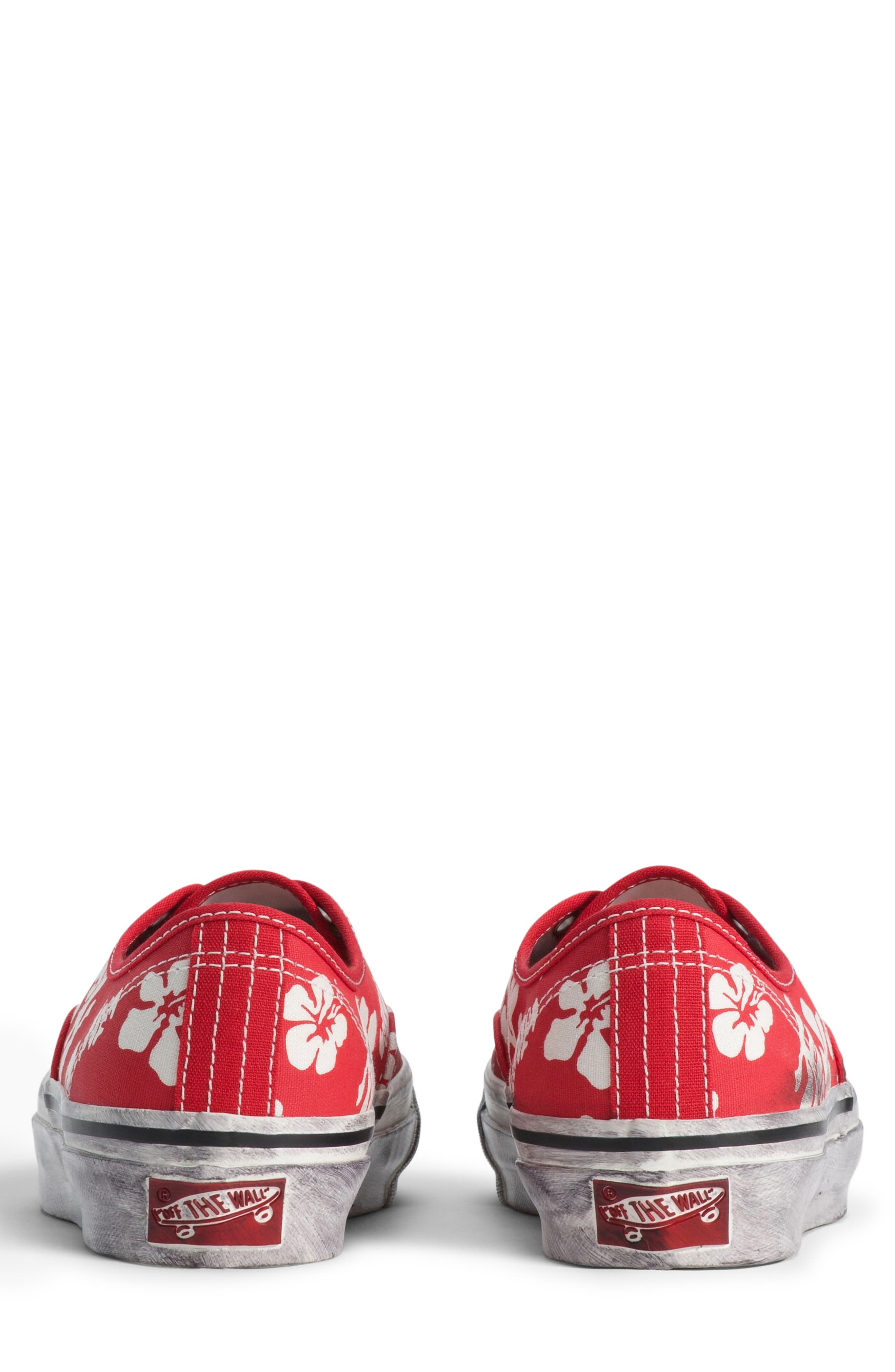 Vans Premium Authentic Sneaker, Alternate, color, Red