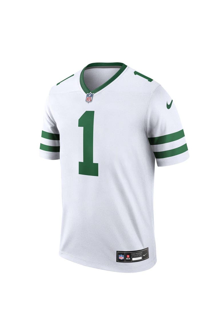 Men's Nike Sauce Gardner White New York Jets Alternate Legend Jersey, Alternate, color, White