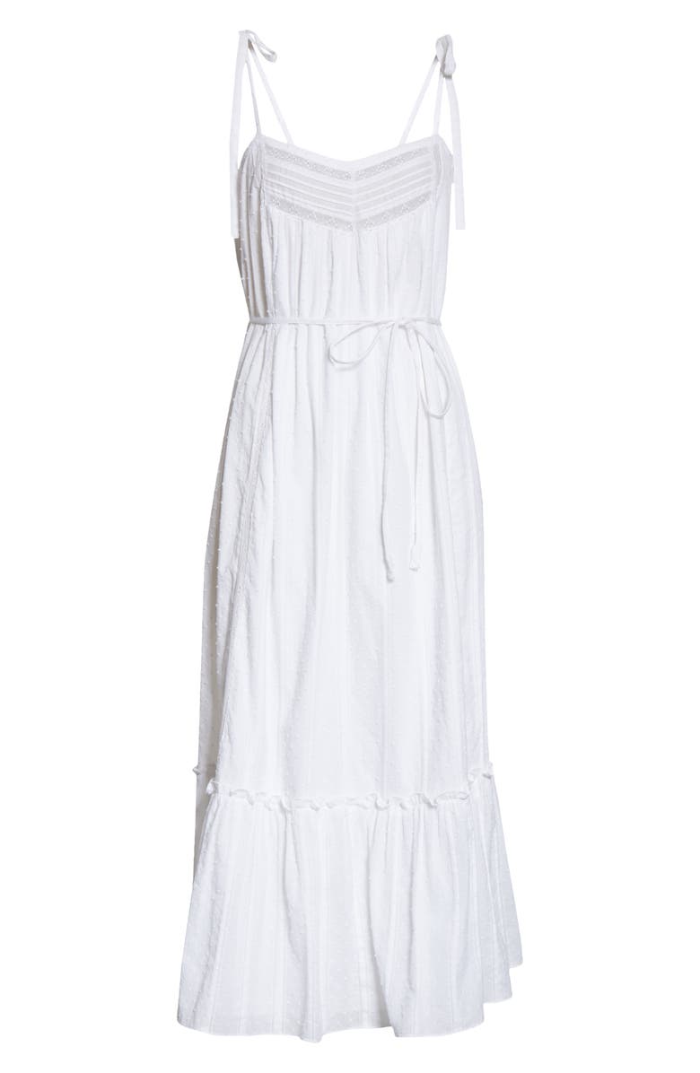 La Vie Rebecca Taylor Kelsey Clip Dot Cotton Sundress, Alternate, color, 