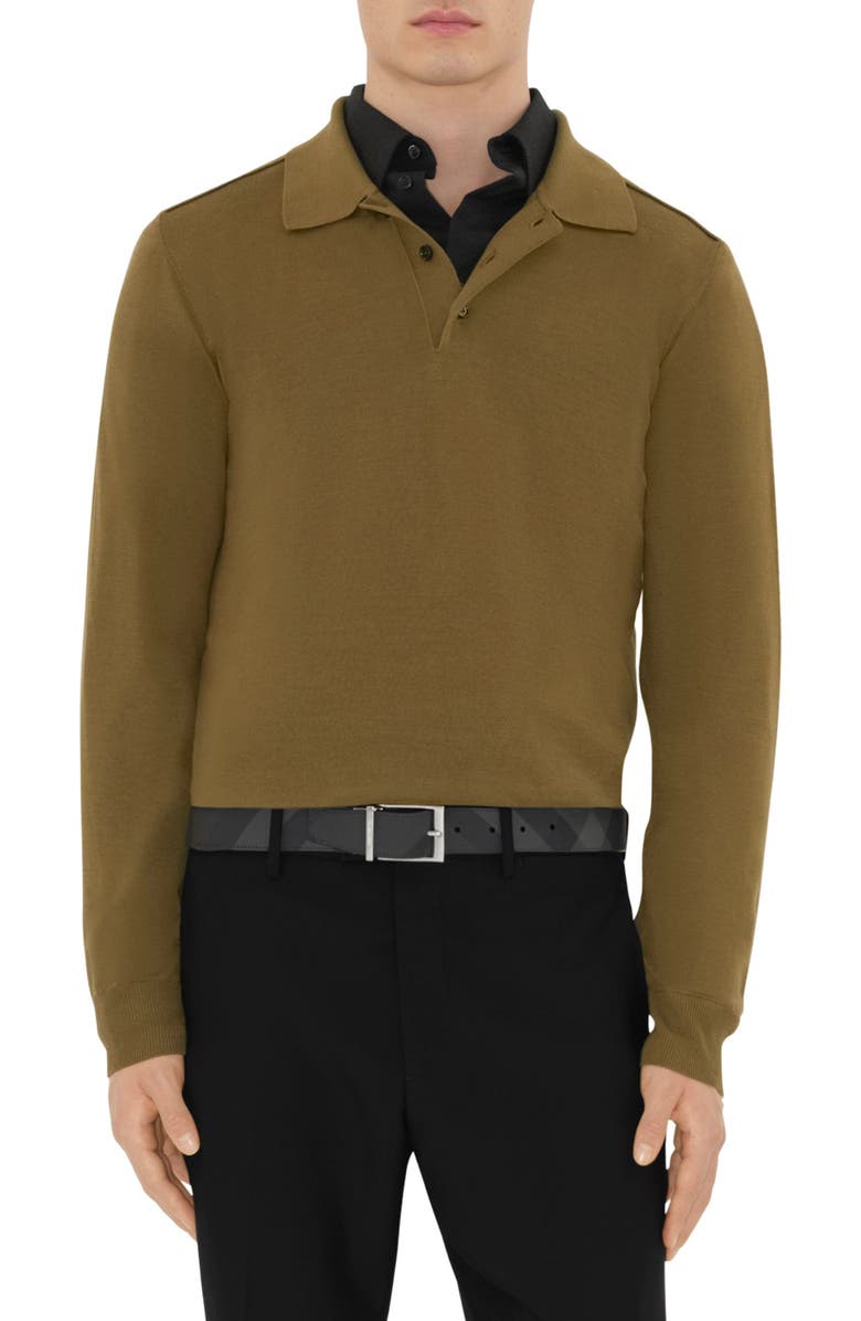 Burberry Reversible Check Canvas
Leather Pin Belt, Alternate, color, Charcoal/ Silver