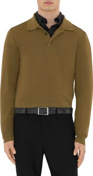 Burberry Reversible Check Canvas & Leather Pin Belt