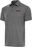 ANTIGUA Men's Antigua Heather Black New Orleans Pelicans Par Polo