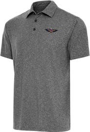 ANTIGUA Men's Antigua Heather Black New Orleans Pelicans Par Polo