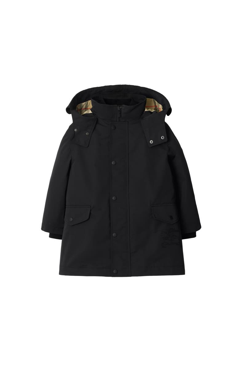 Burberry Detachable Warmer Nylon Parka, Main, color, Black