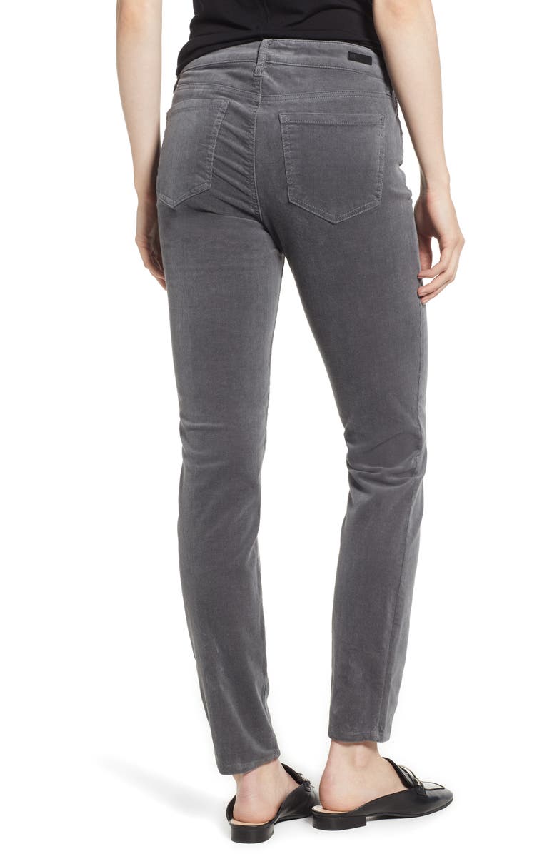 KUT from the Kloth Diana Stretch Corduroy Skinny Pants, Alternate, color, Fog