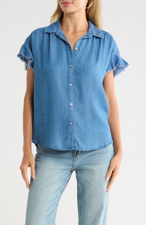 The Fray Denim Top