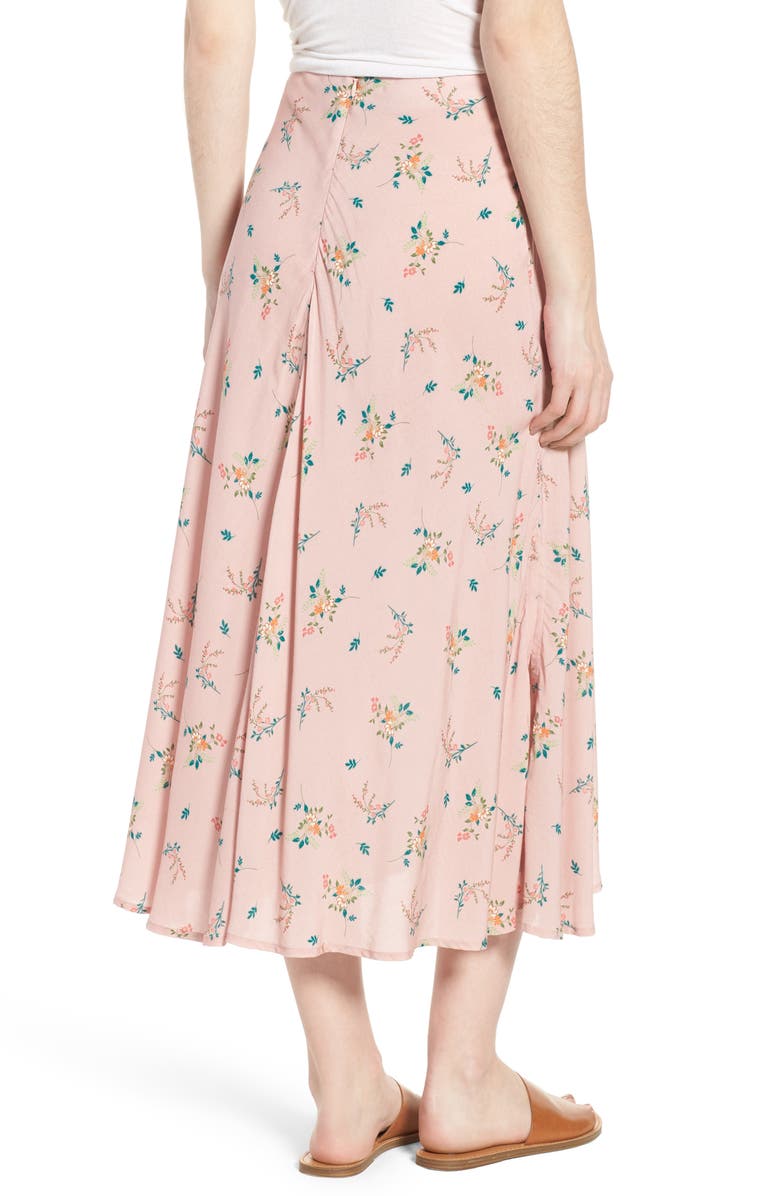 Velvet by Graham & Spencer Floral Print Midi Skirt, Alternate, color,