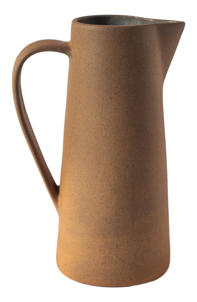 Al Centro Ceramica Tall Jug, Main, color, Terracotta