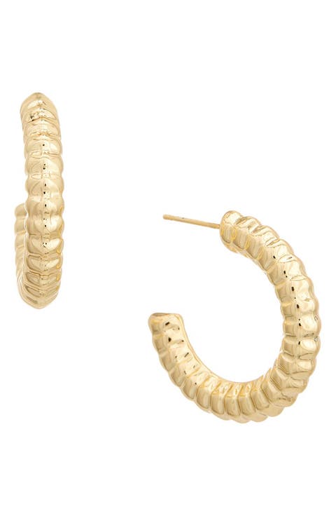 Textured Hoop Earrings